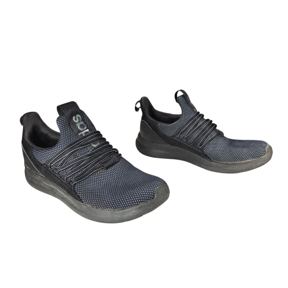 Adidas‎ Lite Racer Adopt Running Shoes sz 7 Men Black Pull On Running Jogging